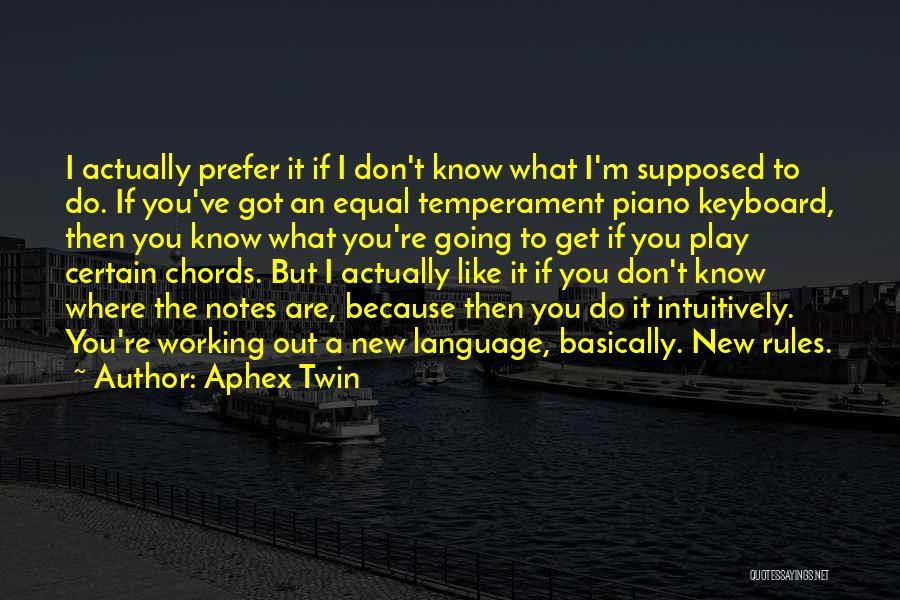 Keyboard Piano Quotes By Aphex Twin