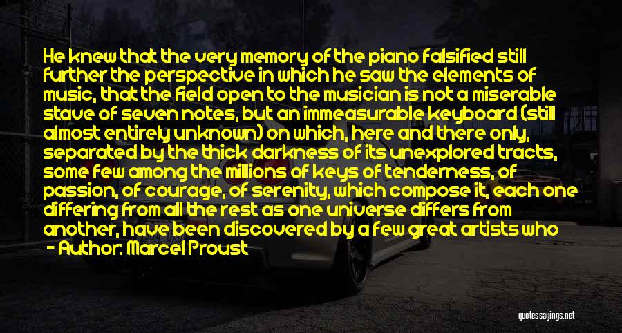 Keyboard Piano Quotes By Marcel Proust
