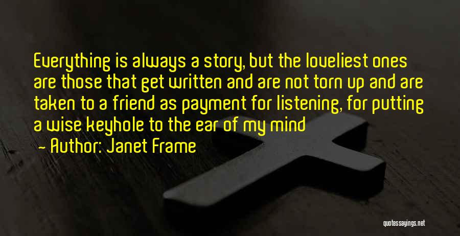 Keyhole Quotes By Janet Frame