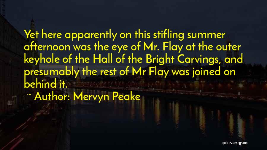 Keyhole Quotes By Mervyn Peake