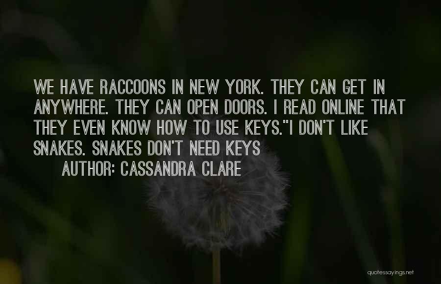 Keys Open Doors Quotes By Cassandra Clare