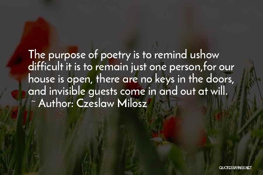 Keys Open Doors Quotes By Czeslaw Milosz