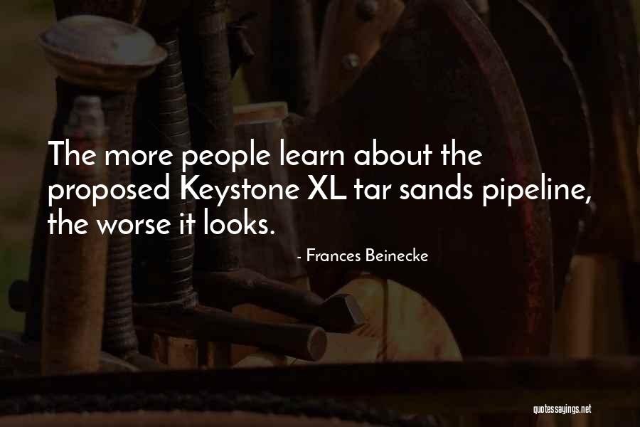 Keystone Pipeline Quotes By Frances Beinecke