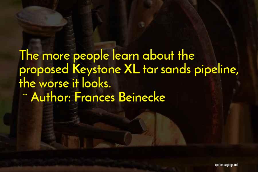 Keystone Xl Quotes By Frances Beinecke