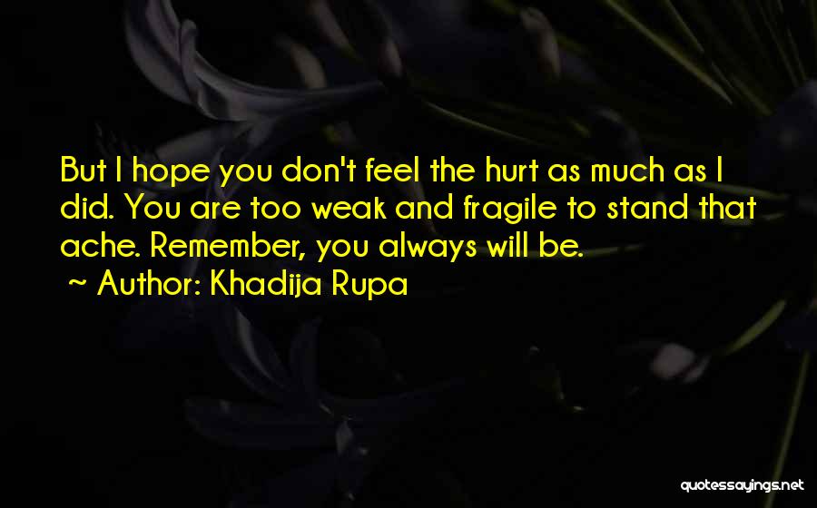 Khadija Rupa Quotes 828367