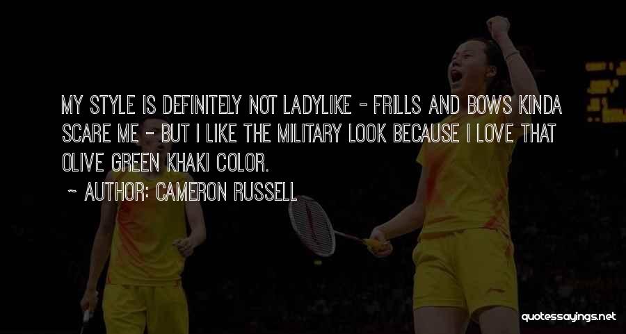 Khaki Quotes By Cameron Russell