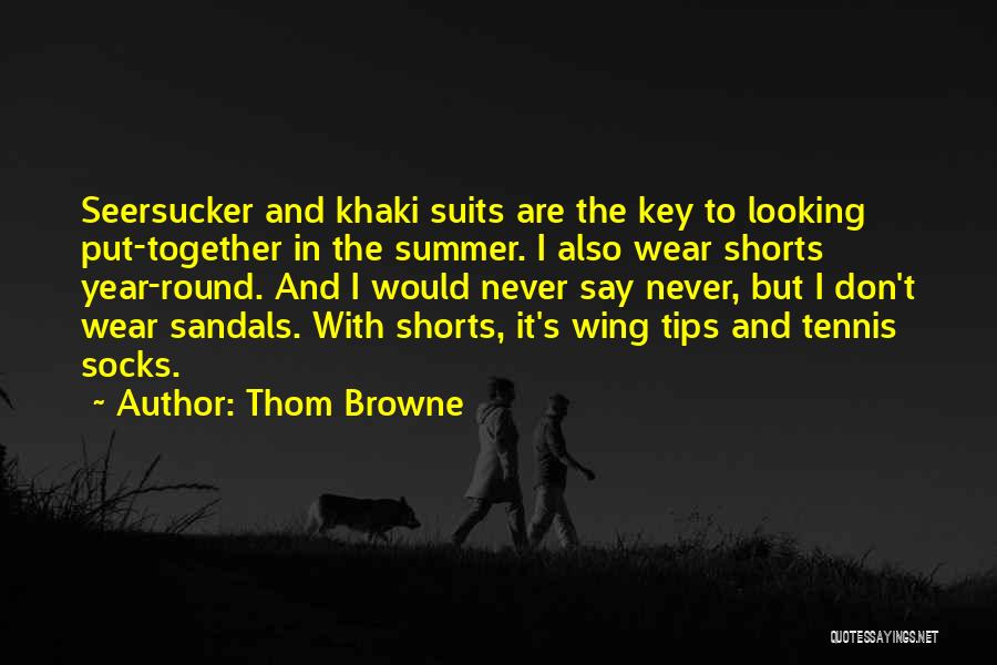 Khaki Quotes By Thom Browne