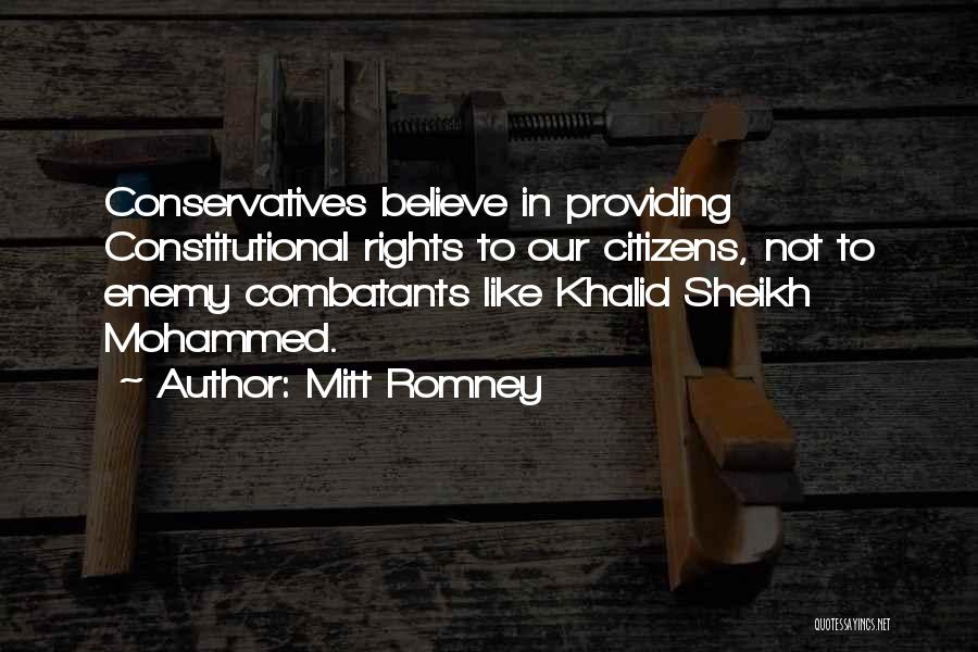 Khalid Quotes By Mitt Romney