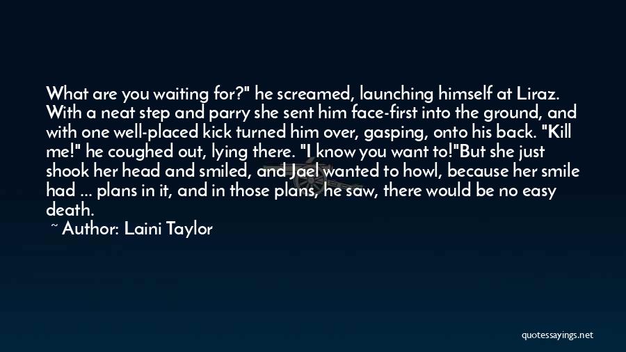 Kick In The Face Quotes By Laini Taylor