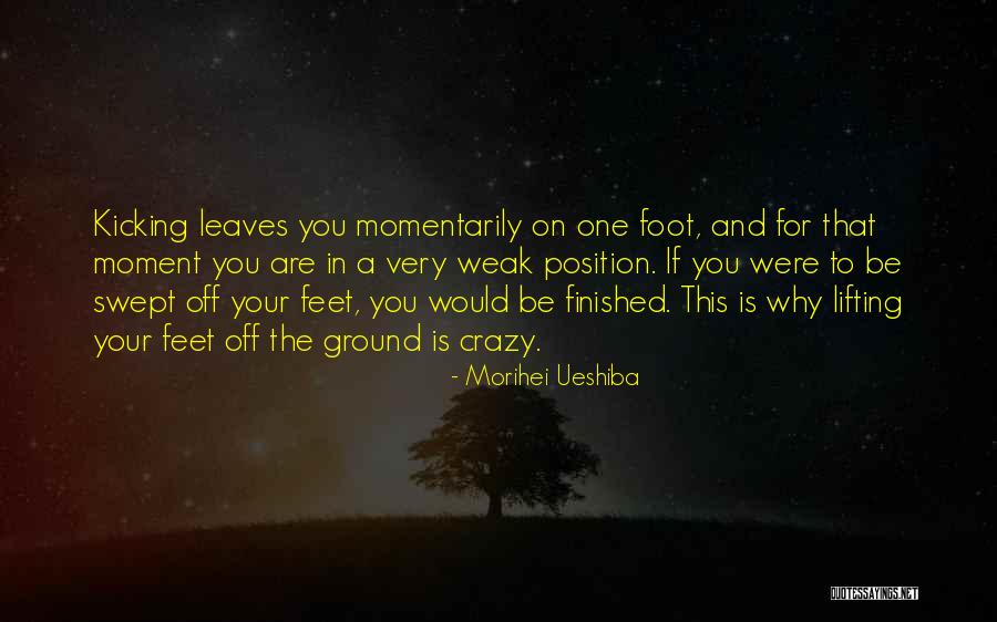 Kicking Leaves Quotes By Morihei Ueshiba Kicking Leaves Quotes By Morihei Ueshiba
