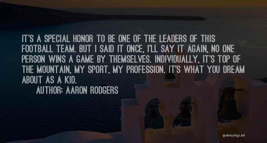 Kid Sport Quotes By Aaron Rodgers