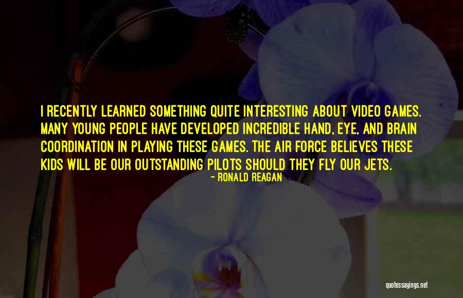 Kids Playing Video Games Quotes By Ronald Reagan Kids Playing Video Games Quotes By Ronald Reagan