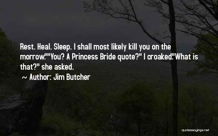 Kill Me Heal Quotes By Jim Butcher