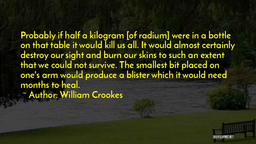 Kill Me Heal Quotes By William Crookes