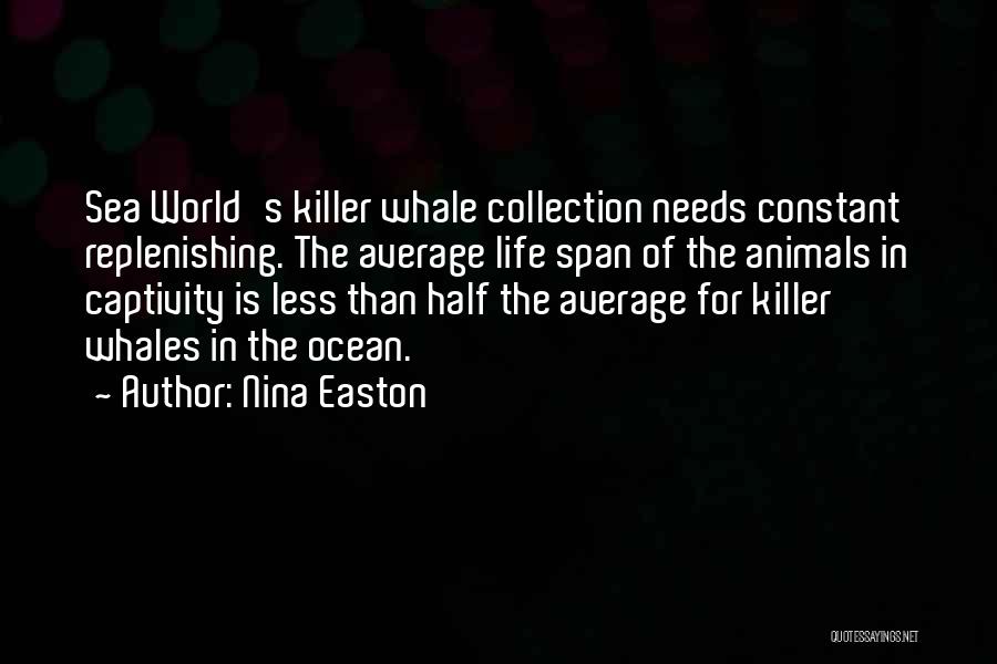 Killer Whales In Captivity Quotes By Nina Easton