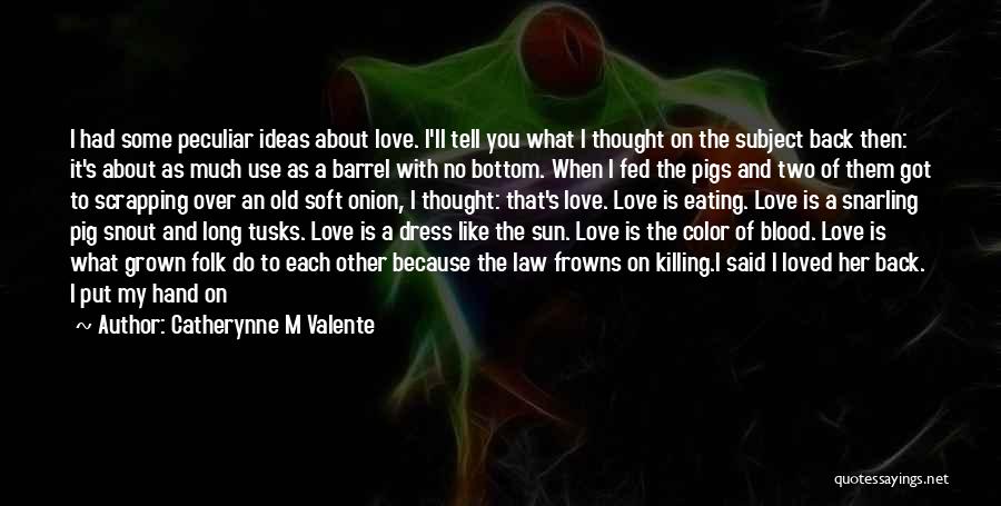 Killing A Loved One Quotes By Catherynne M Valente