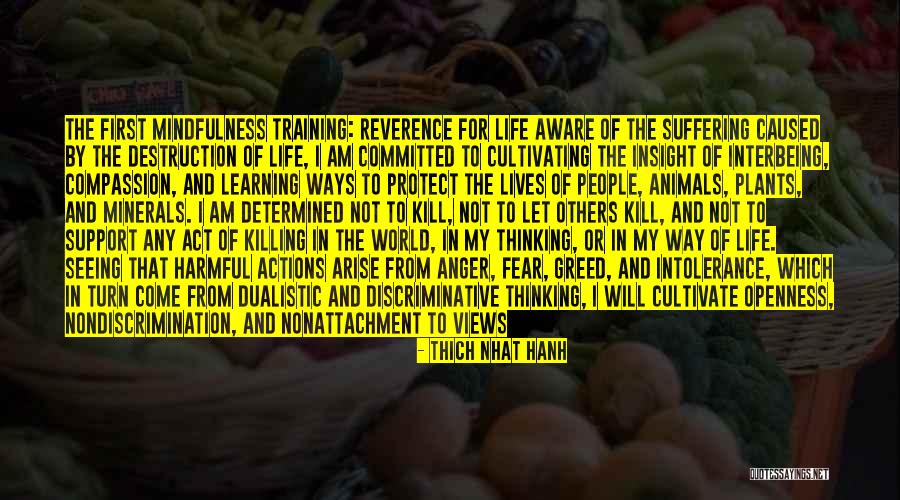 Killing Animals Quotes By Thich Nhat Hanh