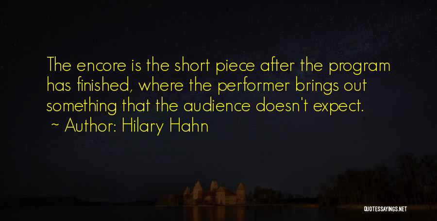 Kilometres Invention Quotes By Hilary Hahn