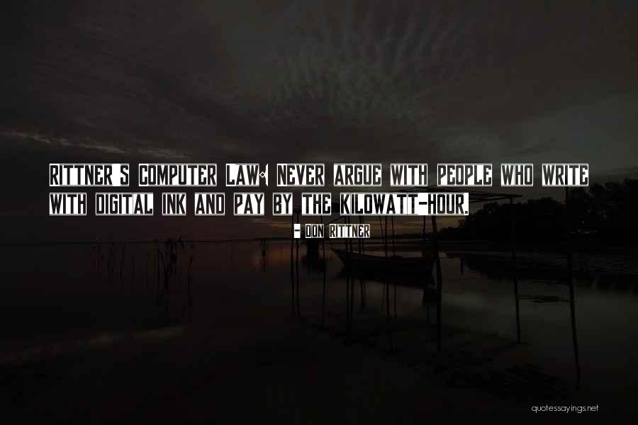 Kilowatt Quotes By Don Rittner Kilowatt Quotes By Don Rittner
