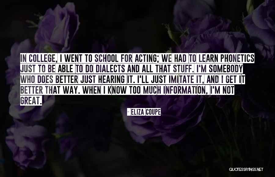 Kimdingtai Quotes By Eliza Coupe Kimdingtai Quotes By Eliza Coupe