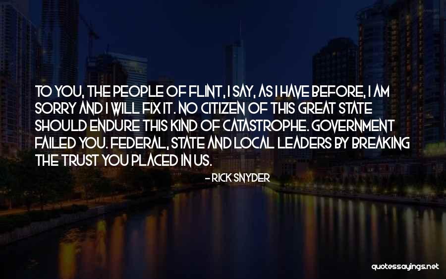 Kind Leaders Quotes By Rick Snyder Kind Leaders Quotes By Rick Snyder