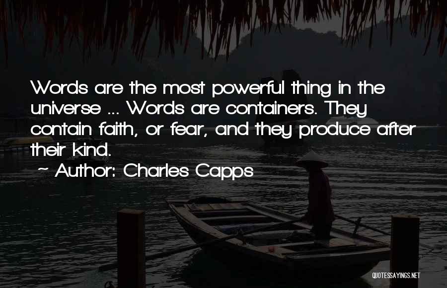 Kind Words And Quotes By Charles Capps