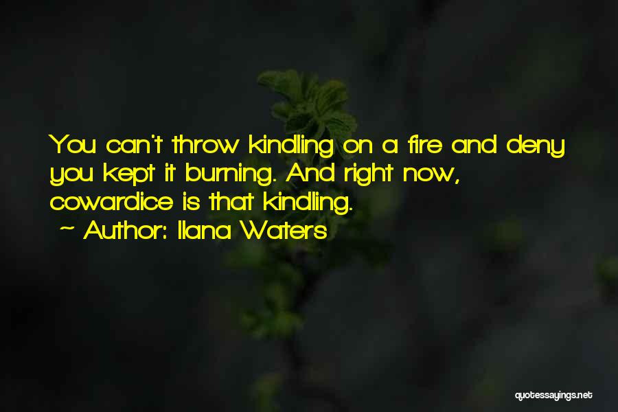 Kindling Fire Quotes By Ilana Waters