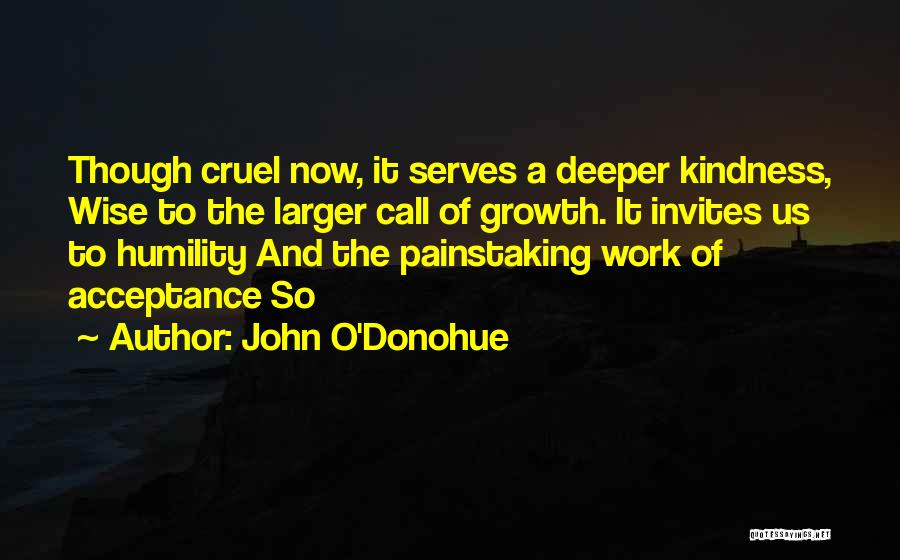 Kindness And Humility Quotes By John O'Donohue