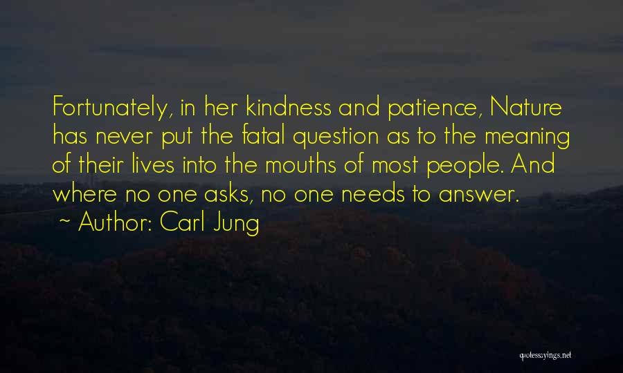 Kindness And Patience Quotes By Carl Jung