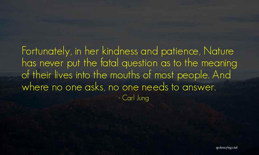 Kindness And Patience Quotes By Carl Jung