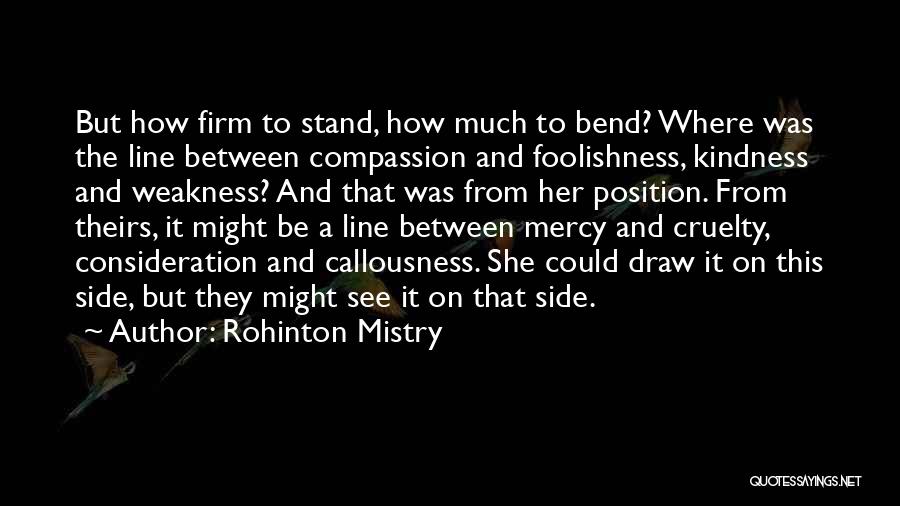 Kindness And Weakness Quotes By Rohinton Mistry