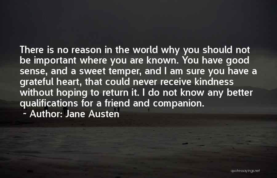 Kindness In Return Quotes By Jane Austen