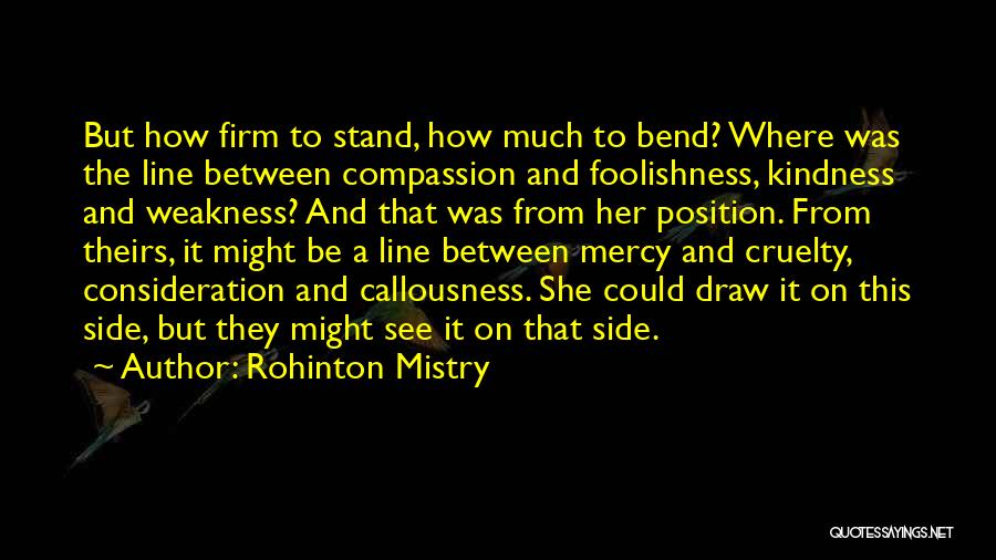 Kindness Not Weakness Quotes By Rohinton Mistry