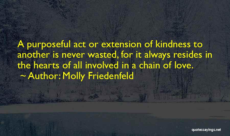 Kindness Pay It Forward Quotes By Molly Friedenfeld