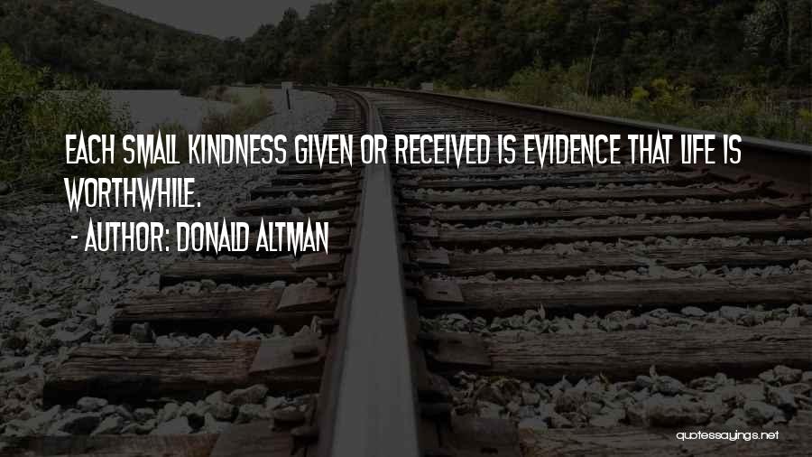 Kindness Quotes By Donald Altman