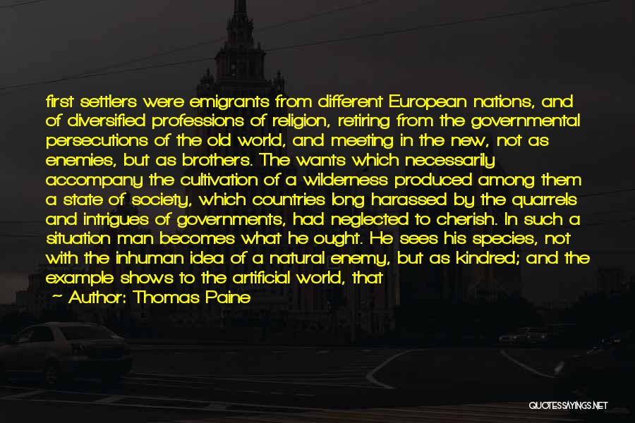 Kindred Quotes By Thomas Paine