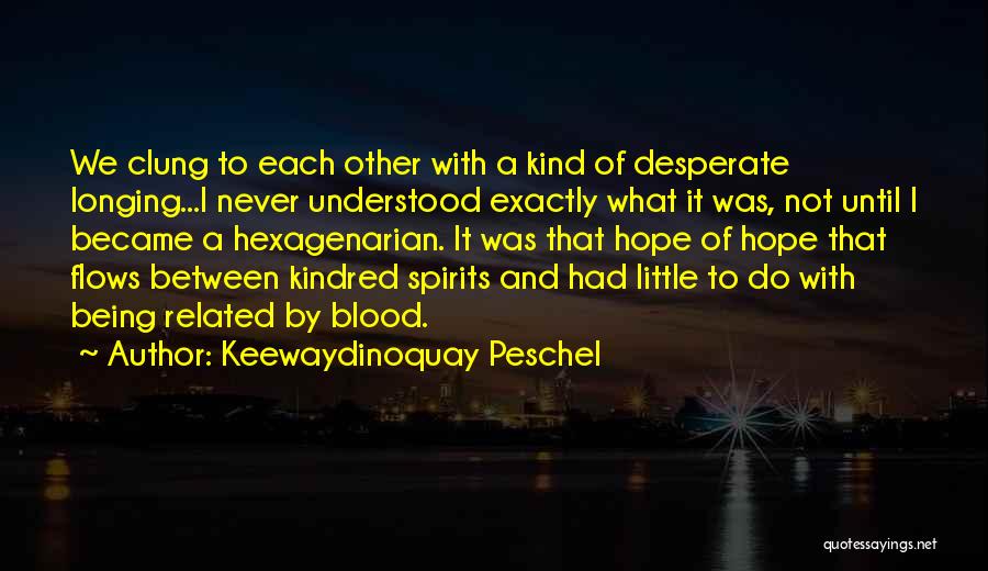 Kindred Spirits Quotes By Keewaydinoquay Peschel