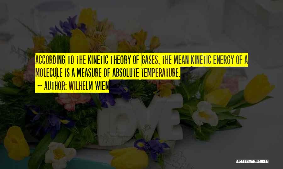 Kinetic Energy Quotes By Wilhelm Wien