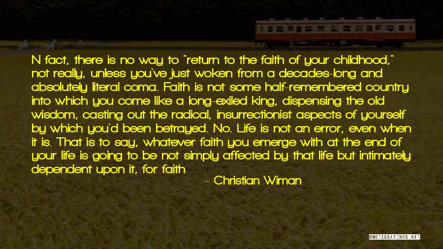 King And Country Quotes By Christian Wiman