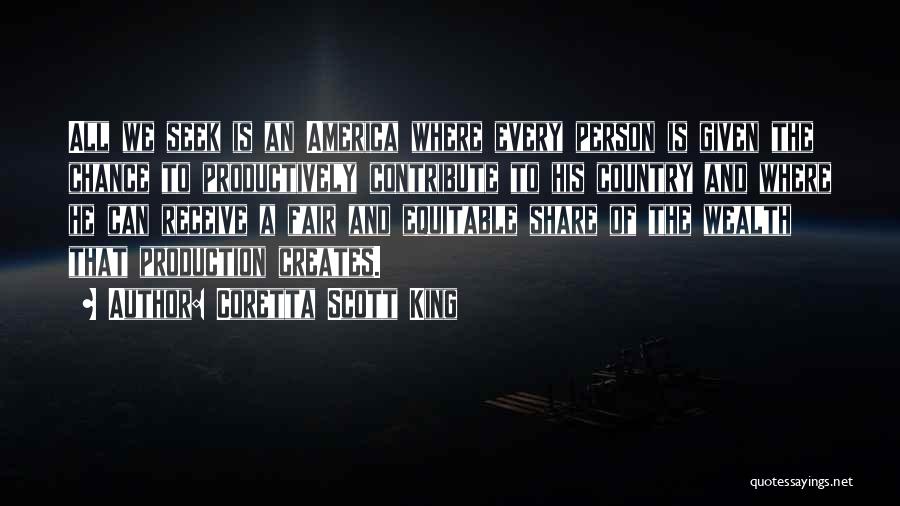 King And Country Quotes By Coretta Scott King