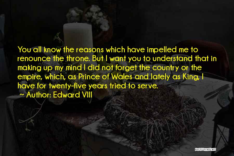 King And Country Quotes By Edward VIII