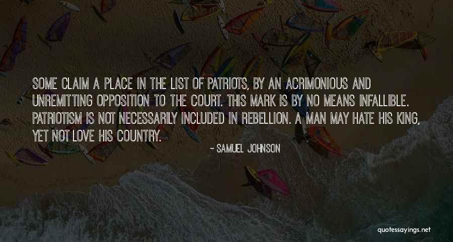 King And Country Quotes By Samuel Johnson