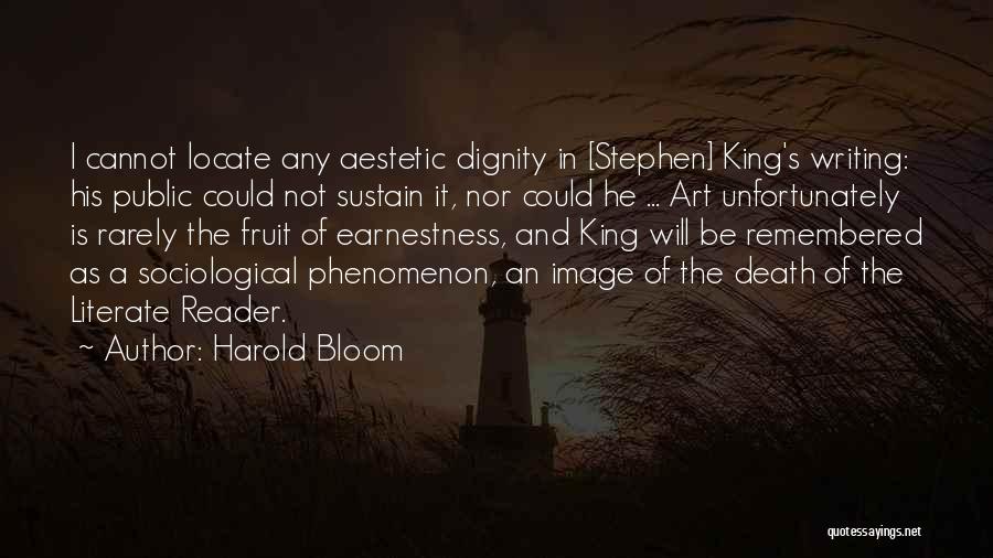 King Harold Quotes By Harold Bloom