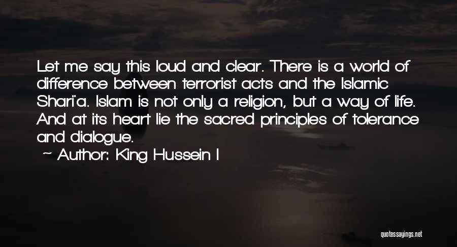 King Hussein I Quotes 920388