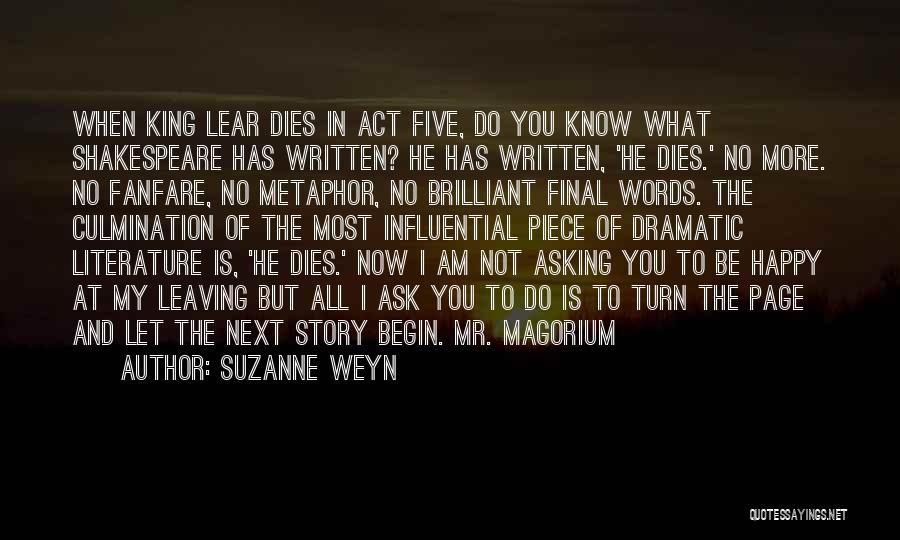 King Lear Quotes By Suzanne Weyn