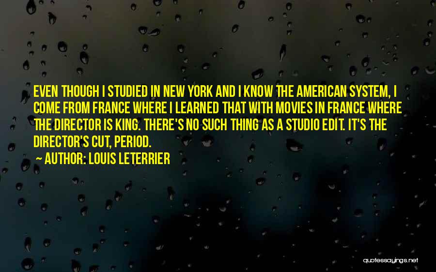 King Louis Quotes By Louis Leterrier