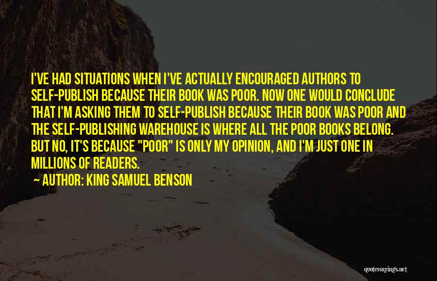 King Samuel Benson Quotes 1031810