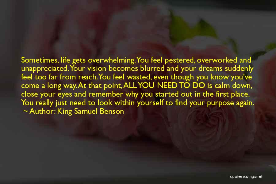 King Samuel Benson Quotes 1768452