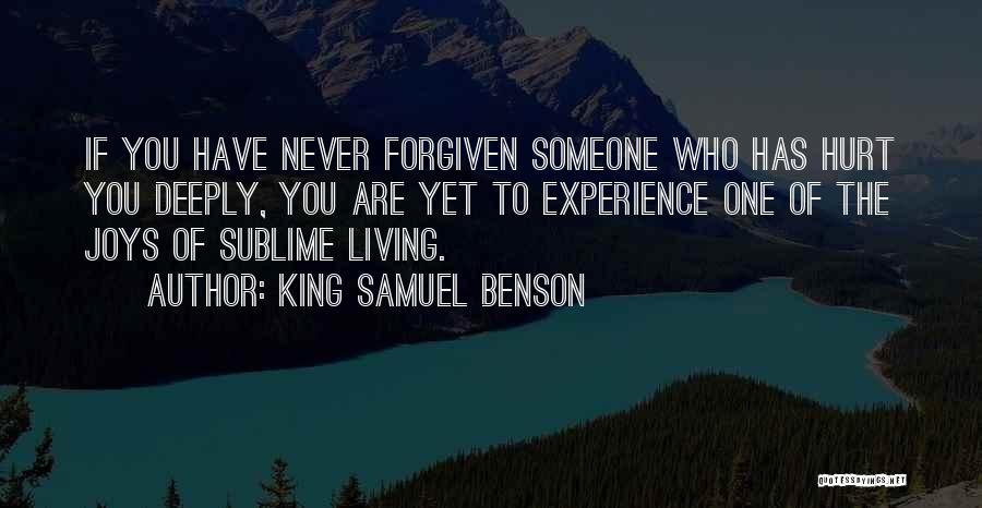 King Samuel Benson Quotes 2238745