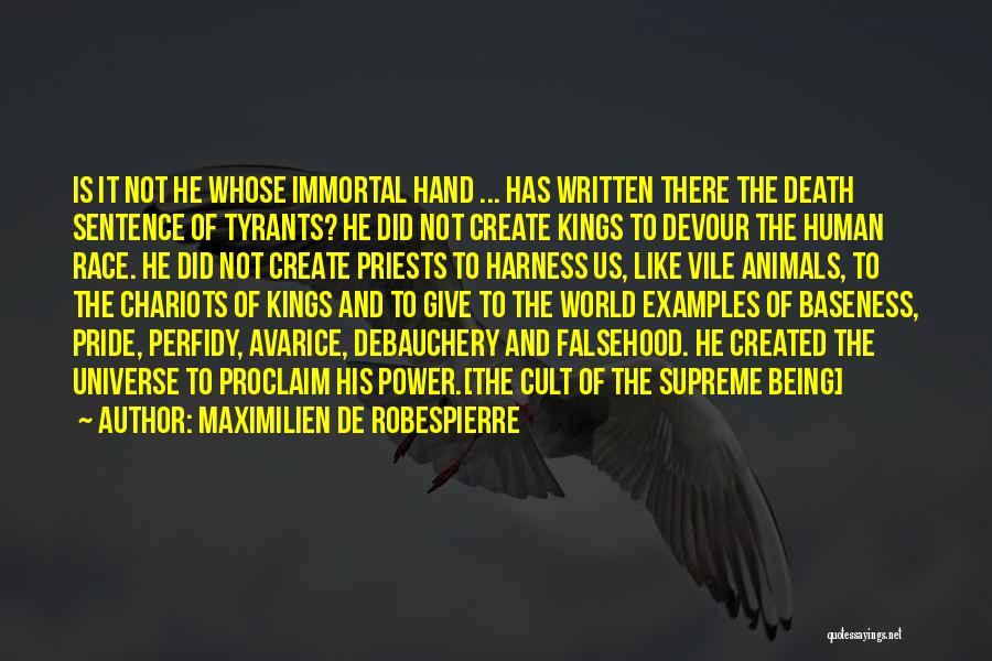 Kings Quotes By Maximilien De Robespierre